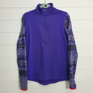Nike Women's Hyperwarm Nordic Half-Zip Dri-Fit‎ Running Activewear Top. S…